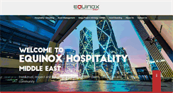 Desktop Screenshot of equinoxhotels-me.com